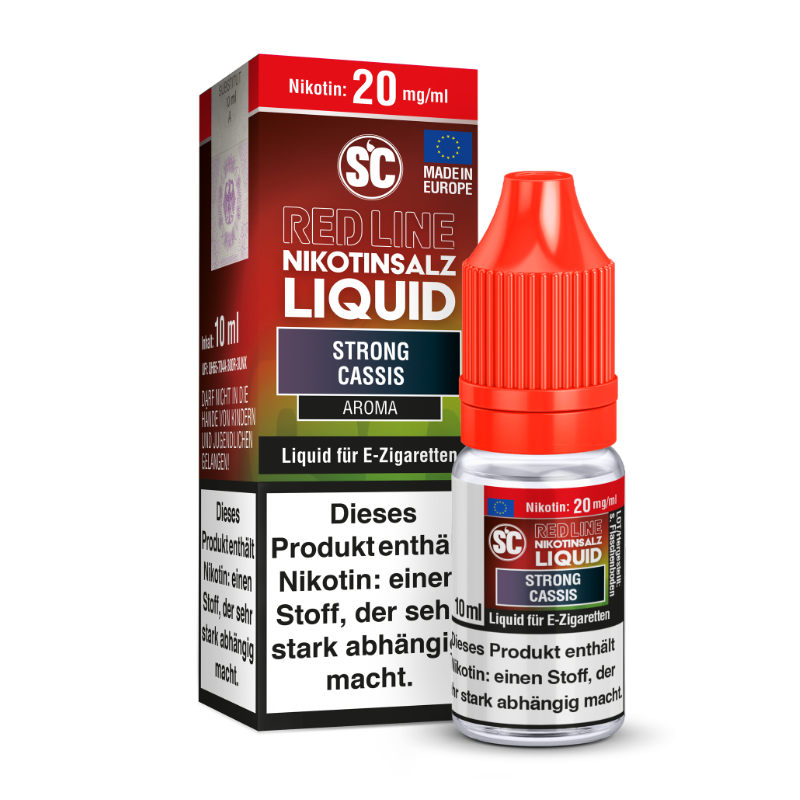 SC Liquids Red Line Strong Cassis Nikotinsalz Liquid 10ml
