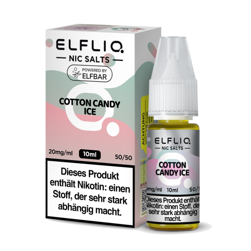 ElfLiq by Elfbar Cotton Candy Ice Nikotinsalz Liquid 10ml