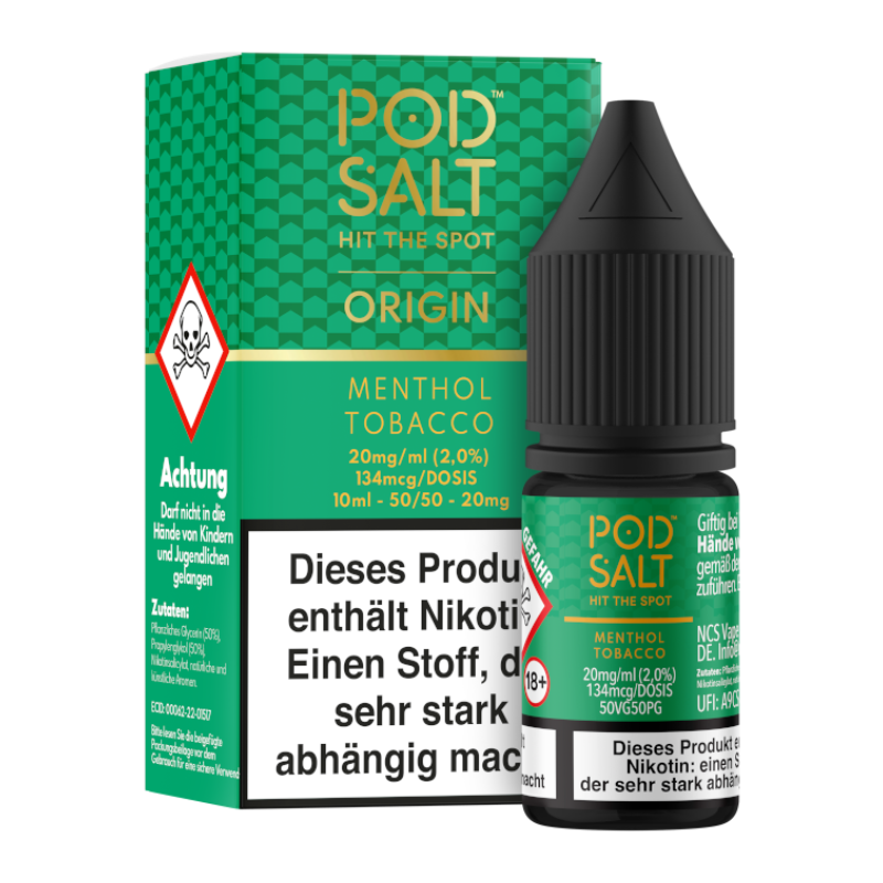 Pod Salt Menthol Tobacco Nikotinsalz Liquid 10ml