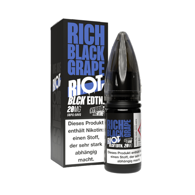 Riot Salt Rich Black Grape Hybrid Nicsalt Liquid 10ml