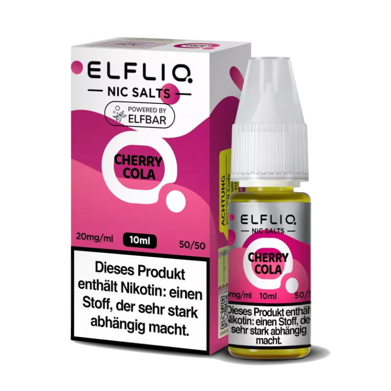 ElfLiq by Elfbar Cherry Cola Nikotinsalz Liquid 10ml