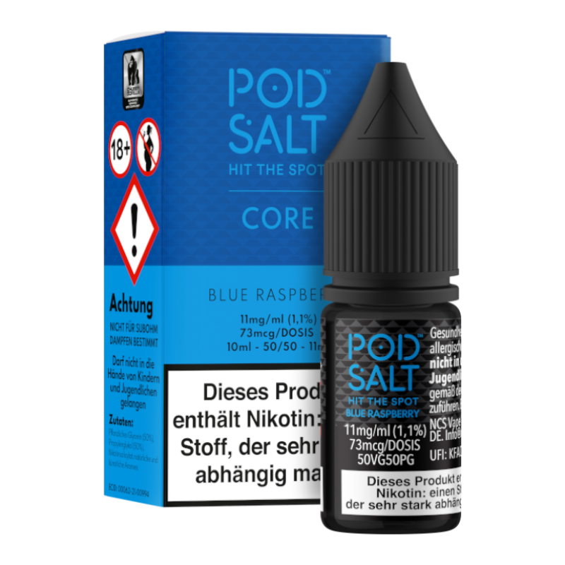 Pod Salt Blue Raspberry Nikotinsalz Liquid 10ml (11mg)